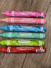 Set of 6 Crayola Scented Body Wash Crayons, Kids Bath Fun 1.9 oz Assorted Colors