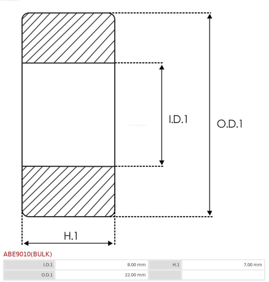 AS-PL ABE9010(BULK) BEARING view 2