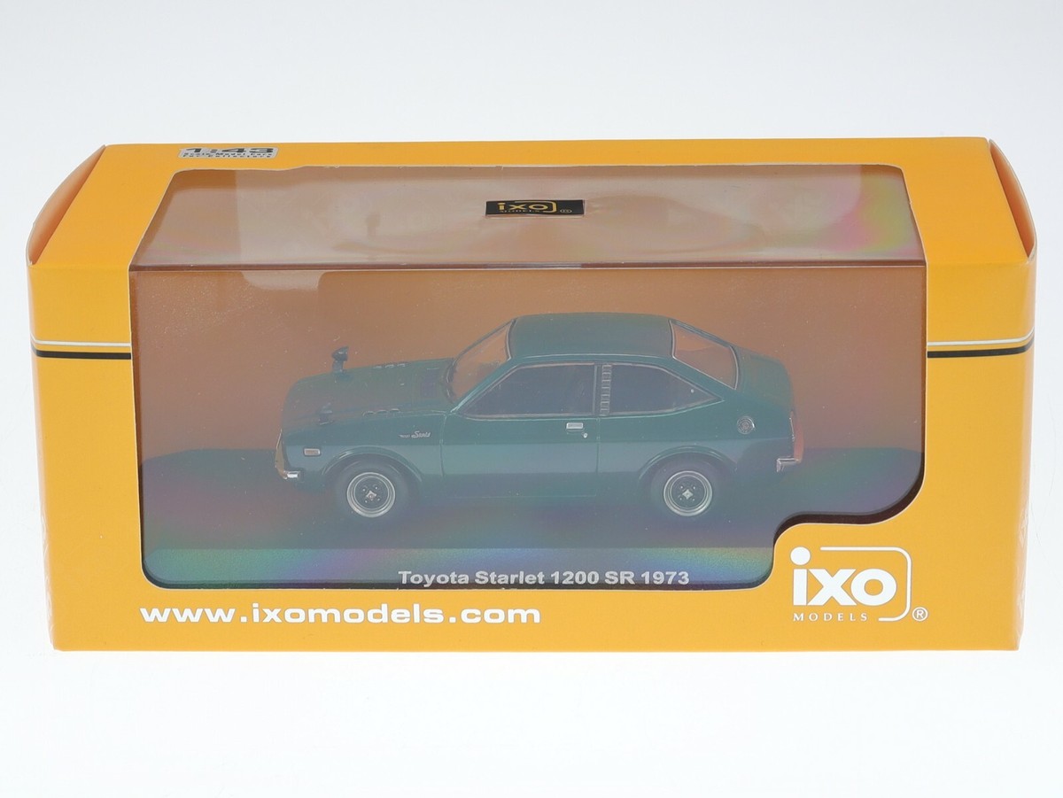 Toyota Starlet 1200 SR 1973 dark green diecast modelcar Toyota Starlet 1200 SR 1973 dark green diecast modelcar