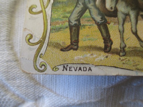 Vintage 1892 Arbuckle Bros. Ariosa Coffee Nevada No. 27 Victorian Trade Card - Picture 10 of 10