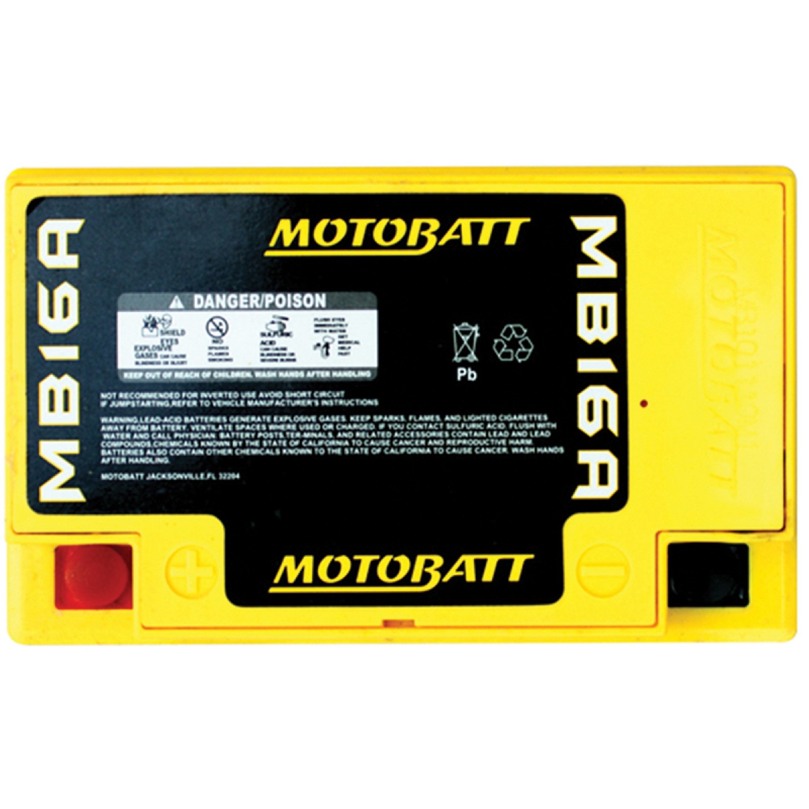 Motobatt Battery For Honda VT700C Shadow 700cc 84-85 HYB16A-AB HYB16AA