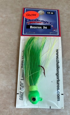 Challenger Bucktail Jig Hook 1/4 oz Green