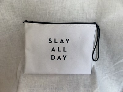 Milly Slay All Day Wristlet Travel Bikini Bag Zipper Pouch Cosmetic Makeup
