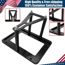 Black Billet Battery Tray Hold Down Trunk Relocation Box Racing Mount Aluminum