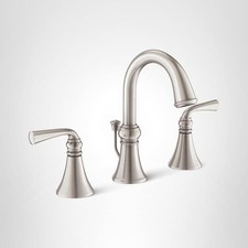 Moen Wetherly Spot Resist Brushed Nickel Two-Handle Widespread Bathroom Faucet