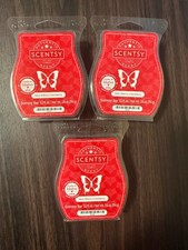 Scentsy Very Merry Cranberry Lot Of 3 Wax Bar...