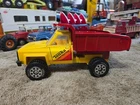 NICE Vintage TONKA Construction Dump Truck 14" Pressed Steel Orange/Yellow 13190