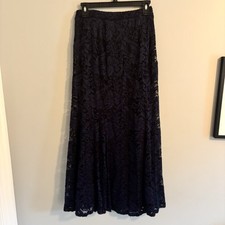 Cato Women s Dark Blue Flower Skirt