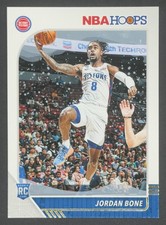 2019-20 NBA Hoops Winter #240 Jordan Bone Detroit Pistons Rookie RC