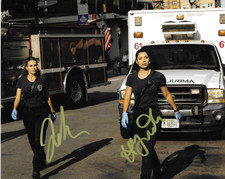 * JOCELYN HUDON & HANAKO GREENSMITH * signed 8x10 photo * CHICAGO FIRE * COA *