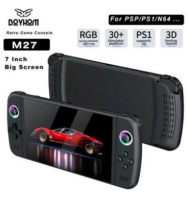 7,0 Zoll Big Screen M27 Portable Pocket Retro Handheld Videospielkonsole 64GB 