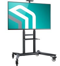Mobile TV Stand on Wheels for 55 90 Screen Heavy Duty Stand for TV up to 90 kg