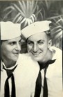VTG 1940s Photo Booth Handsome Sweet Affectionate Sailors Men Gay Interest — photo 1