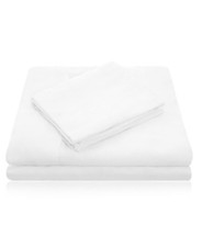 Malouf Soft-Knit Microfiber Sheet Set Queen White