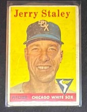 1958 Topps Baseball Jerry Staley #412 Chicago White Sox