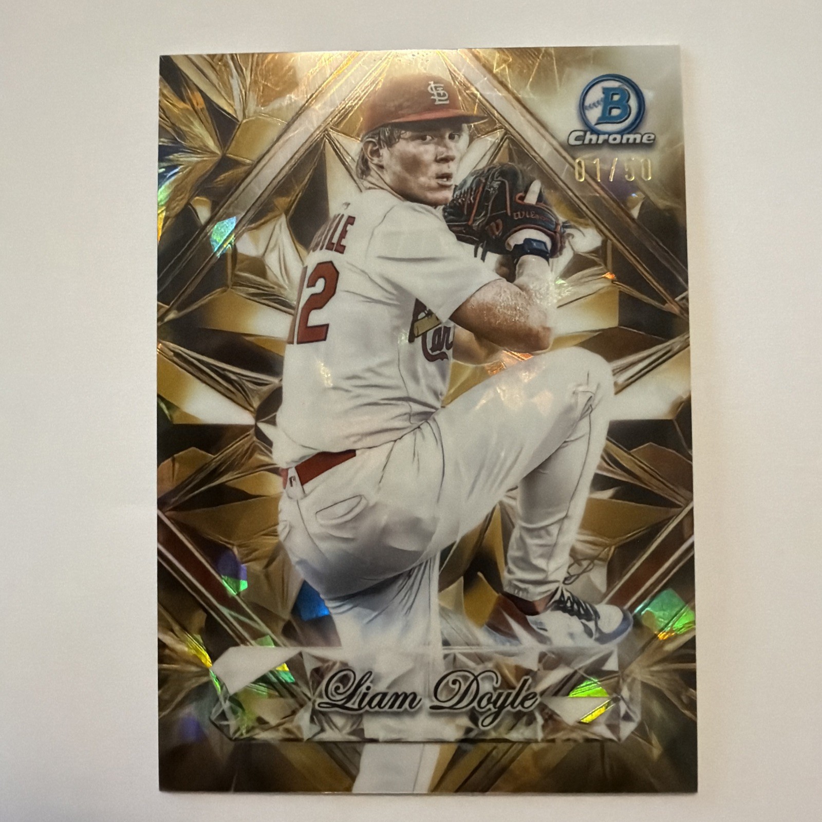 2025 Bowman Draft Sapphire Selections Liam Doyle Gold /50 #SS-5 Bookend (1/50)