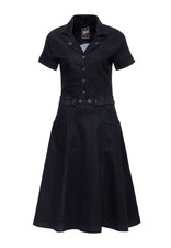 QUEEN KEROSIN Damen Swingkleid aus elastischem Denim