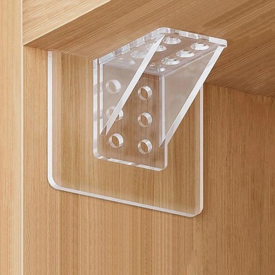 Selbstklebende Regalträger Klammern ohne Bohren Wandhalterung Schrank Halter Set UK