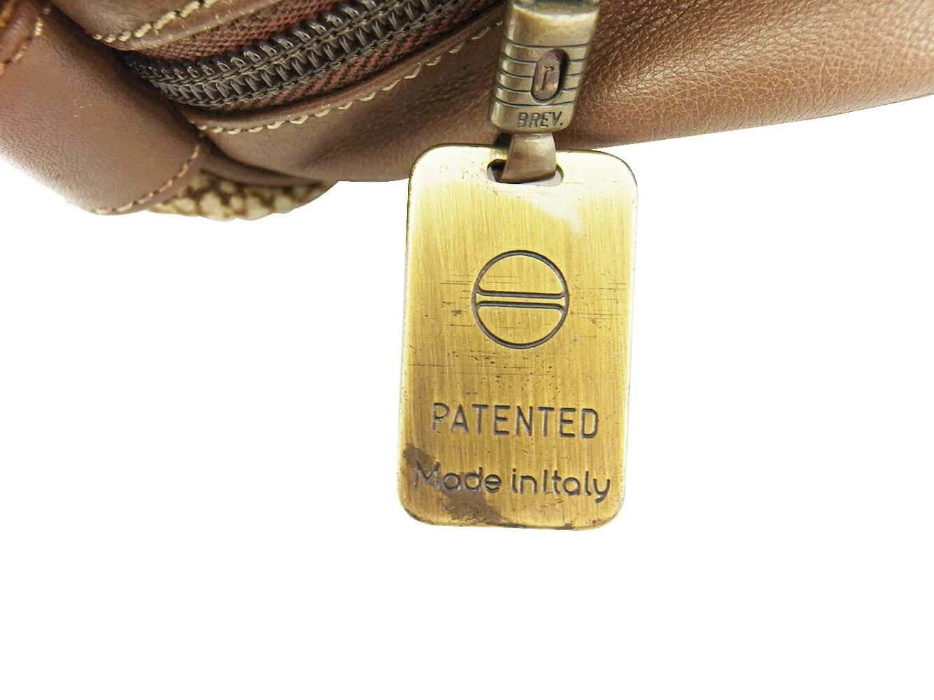 Borbonese Handbag with "OP" Pattern redwall tag B… - image 7