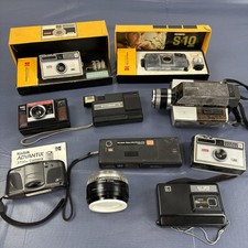 Vintage Kodak Film Camera Lot Black Made USA Instamatic Disc Advantix XL55