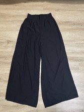 Fashion Nova Black Womens Sz S Wide-Leg Dress Pants Formal Pull On Solid