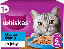 Adult Cat Wet Food Fish Selection in Jelly 6x400g Cans Multipack Adult Cats 6.25 per kilo