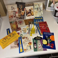 18 Vintage Cocktail Mixer Booklets Bartender Drinks Guide Booze
