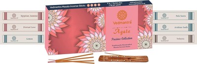 6x Räucherstäbchen Düfte je 15g mit gratis Satya Nag Champa 16g Kombistäbchen Halt
