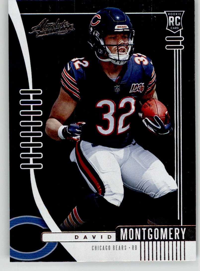 David Montgomery 2019 Panini Absolute 110 Chicago Bears Rookie