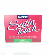 Vintage Tampax Satin Touch Tampons SUPER Prop 1996 Advertising Factory Sealed