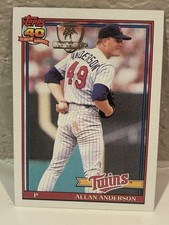 1991 Topps Desert Shield #223 Allan Anderson - Minnesota Twins NRMT D