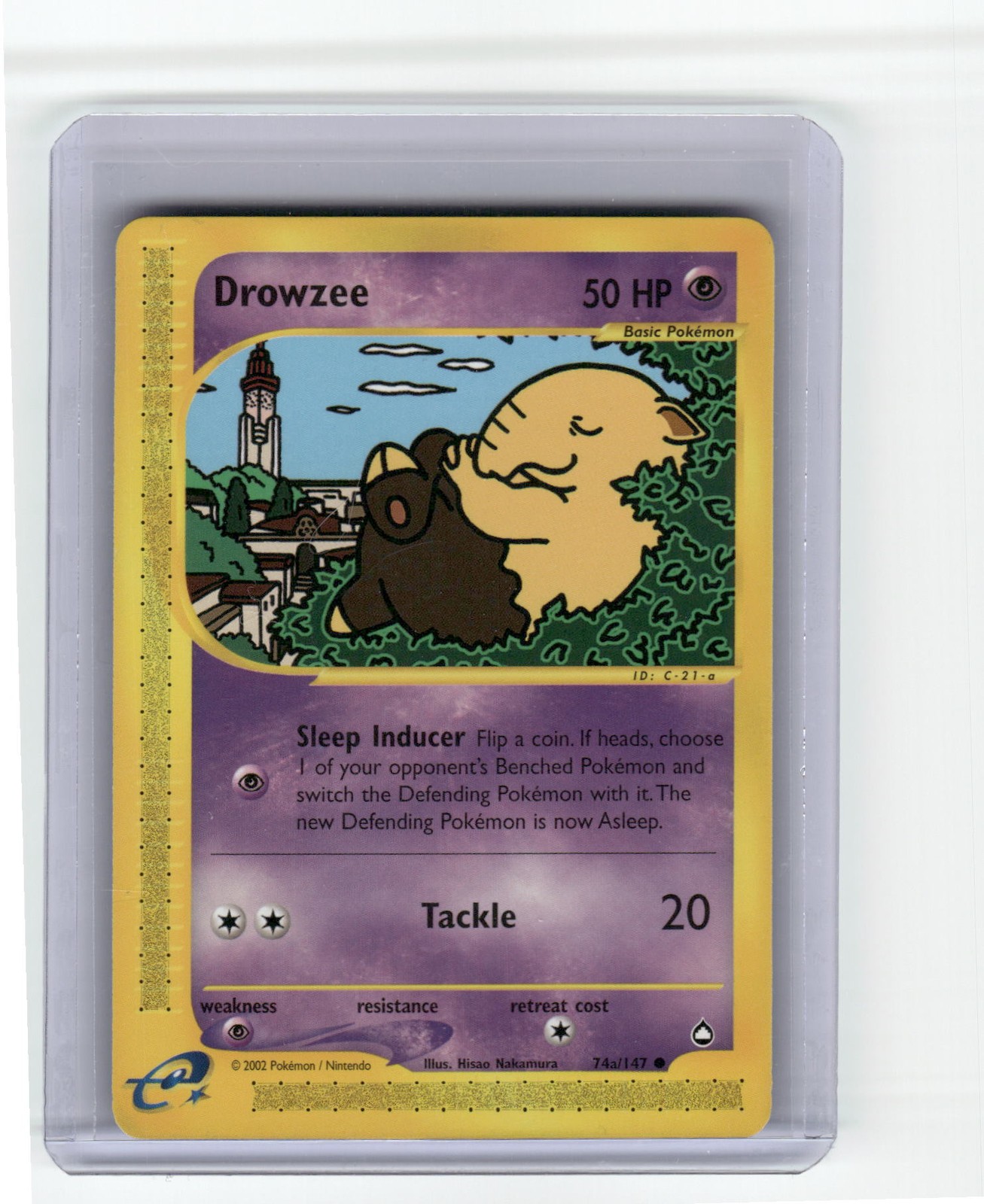 Drowzee (74a) Aquapolis Common Pokemon Near Mint or Better