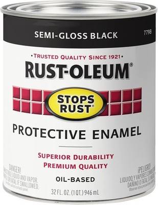 Rust-Oleum Stops Rust Brush On Paint, Indoor/Outdoor Protection,( Choose Color )