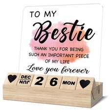 Bestie Gifts for Women, Bestfriend Block Calendar for Bestie BFF Female, Frie...