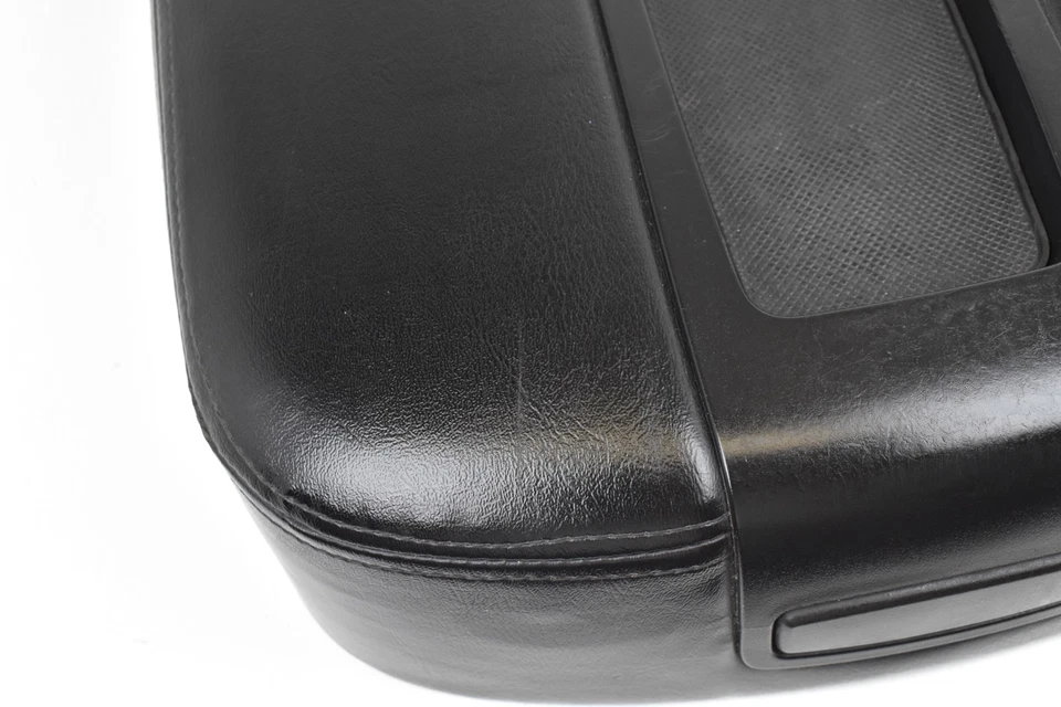 GMC Yukon XL 1500 2007-2009 consola central cuero negro tapa reposabrazos OEM Foto 3 de 4