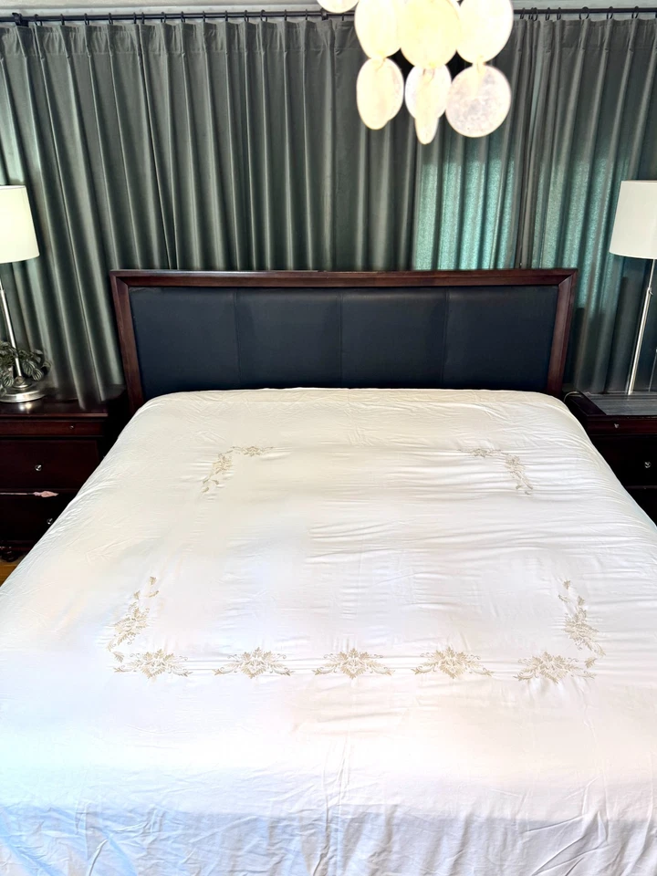 Funda nórdica Yves Delorme Paris Queen 100 % algodón - Francia - LEER faltan botones Foto 2 de 4