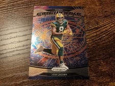 #495 JOSH JACOBS FIREWORKS 2024 PANINI PRIZM FOOTBALL