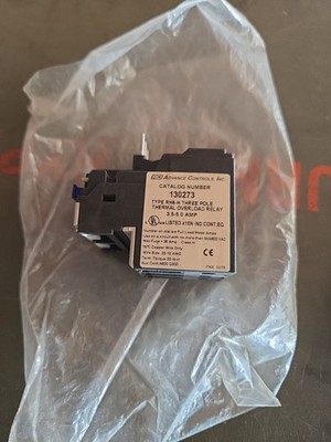 Advance Controls C06 Overload Relay 130273 Type RHU-5 3.5-5.0 Amp 3 Pole New