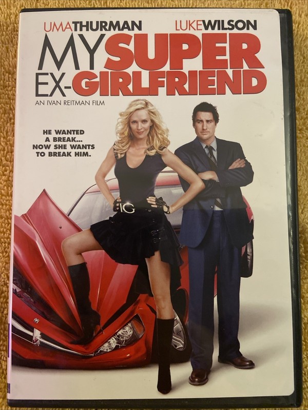 My Super Ex-Girlfriend Movie Dvd W/ Uma Thurman & Luke Wilson.  Ivan ReitmanFilm