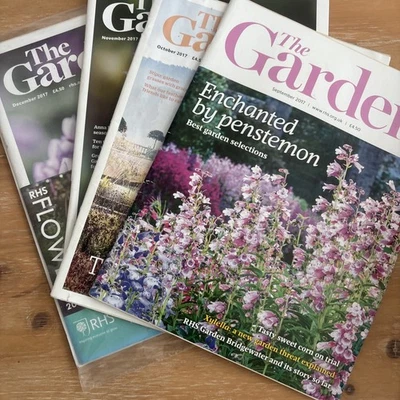 Set of 4 RHS Gardens illustrated MAGAZINE ISSUES S/O/N Dec 2017 - Image 1 of 4