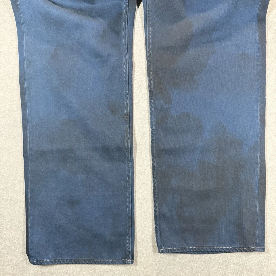 Pantalones de mezclilla holgados sueltos G Star Raw tipo 96 únicos para hombre 36x32 azul teñido en inmersión patinador punk Foto 4 de 4