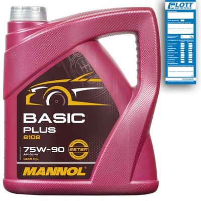 Mannol MN8108-4 Basic Plus Getriebeöl 4L 75W-90 API GL-4+ ÖL für VW