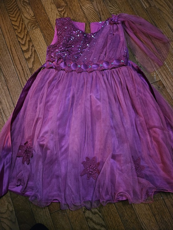 Elegant And Cute Pink/purple Girls Dress Size 10-12