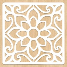 2 PCS 12x12 Inches Large Stencils Painting Floors Walls Patio Tiles Wood