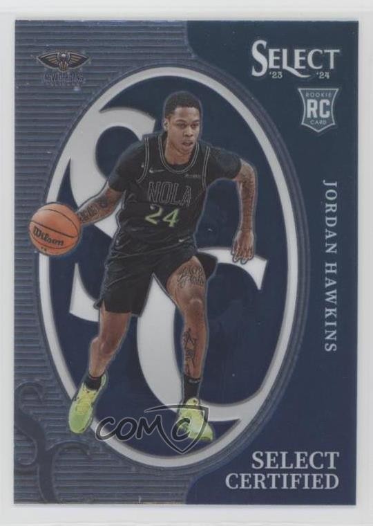2023-24 Panini Select Select Certified Jordan Hawkins #17 Rookie RC
