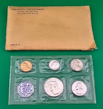 1956 United States US Mint Proof Set Philadelphia w/ Envelope