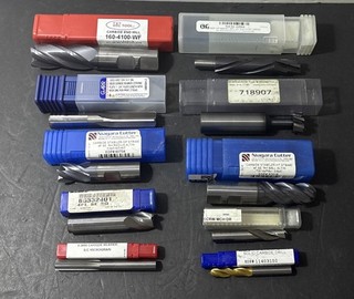 Lot of Solid Carbide End Mills 6lbs Machinist Metal Lathe Scrap NEW