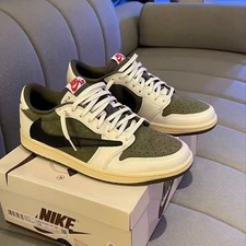 Travis Scott x Air Jordan 1 Low OG "Medium Olive" Men's Shoes DM7866-20