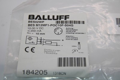 BALLUFF BES M12MF1-POC10F-S04G Induktiver Näherungsschalter