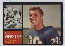 1962 Topps Alex Webster #105 14rq